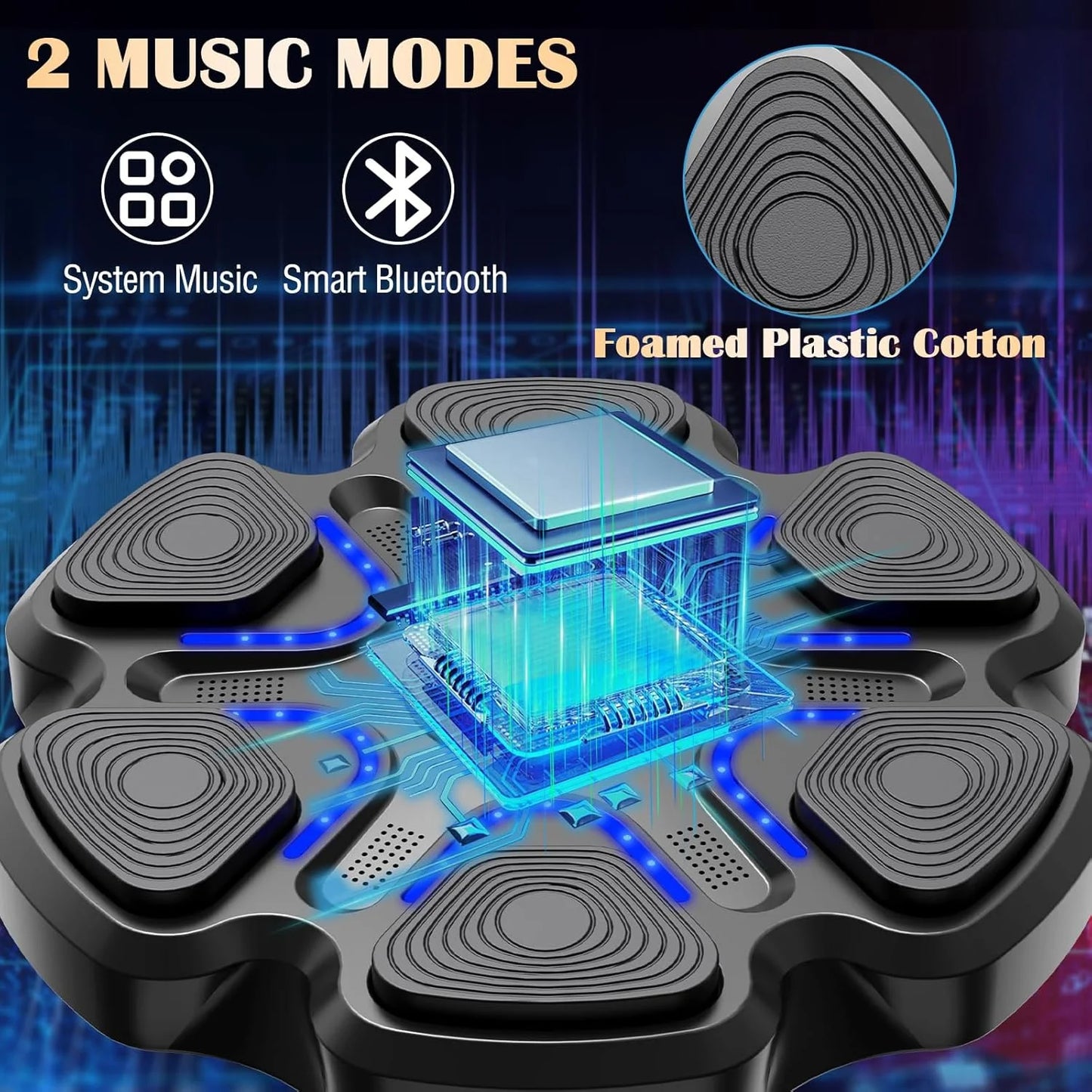 2024 Upgraded Kids Smart Music Boxing Machine, Electronic Boxing Machine with Boxing Gloves, Boxing Music Fitness Machine with Smart Display, Smart Boxing Machine Wall-Mounted Music for Home and Gym