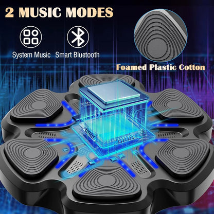 2024 Upgraded Kids Smart Music Boxing Machine, Electronic Boxing Machine with Boxing Gloves, Boxing Music Fitness Machine with Smart Display, Smart Boxing Machine Wall-Mounted Music for Home and Gym