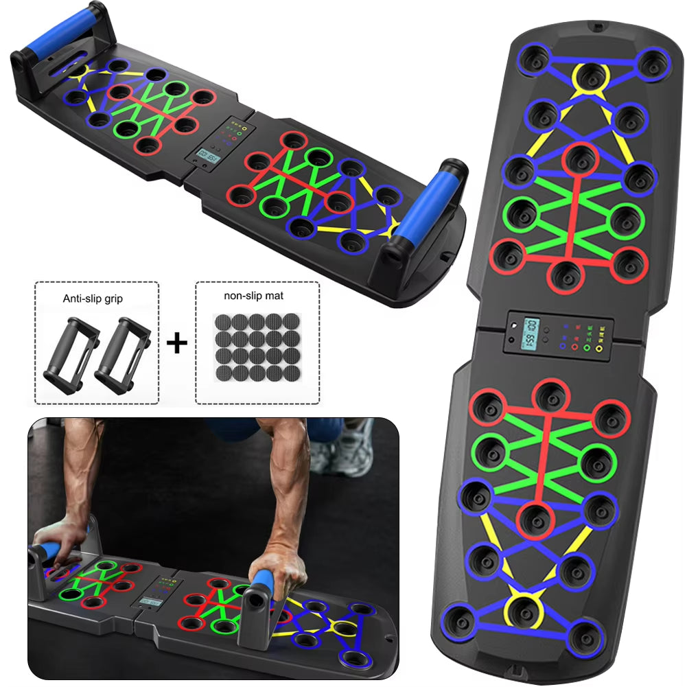 Foldable Push-Up Board 22 Modes at Home Push up Portable Abdominal Household Biceps Brachii Muscle Chest Training Equipment