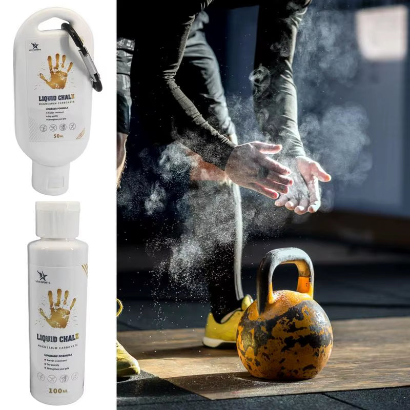 50/100Ml Liquid Chalk Sports Magnesium Powder Fitness Weight Lifting anti Slip Cream Grip Weight Lifting Climbing Gym Sports